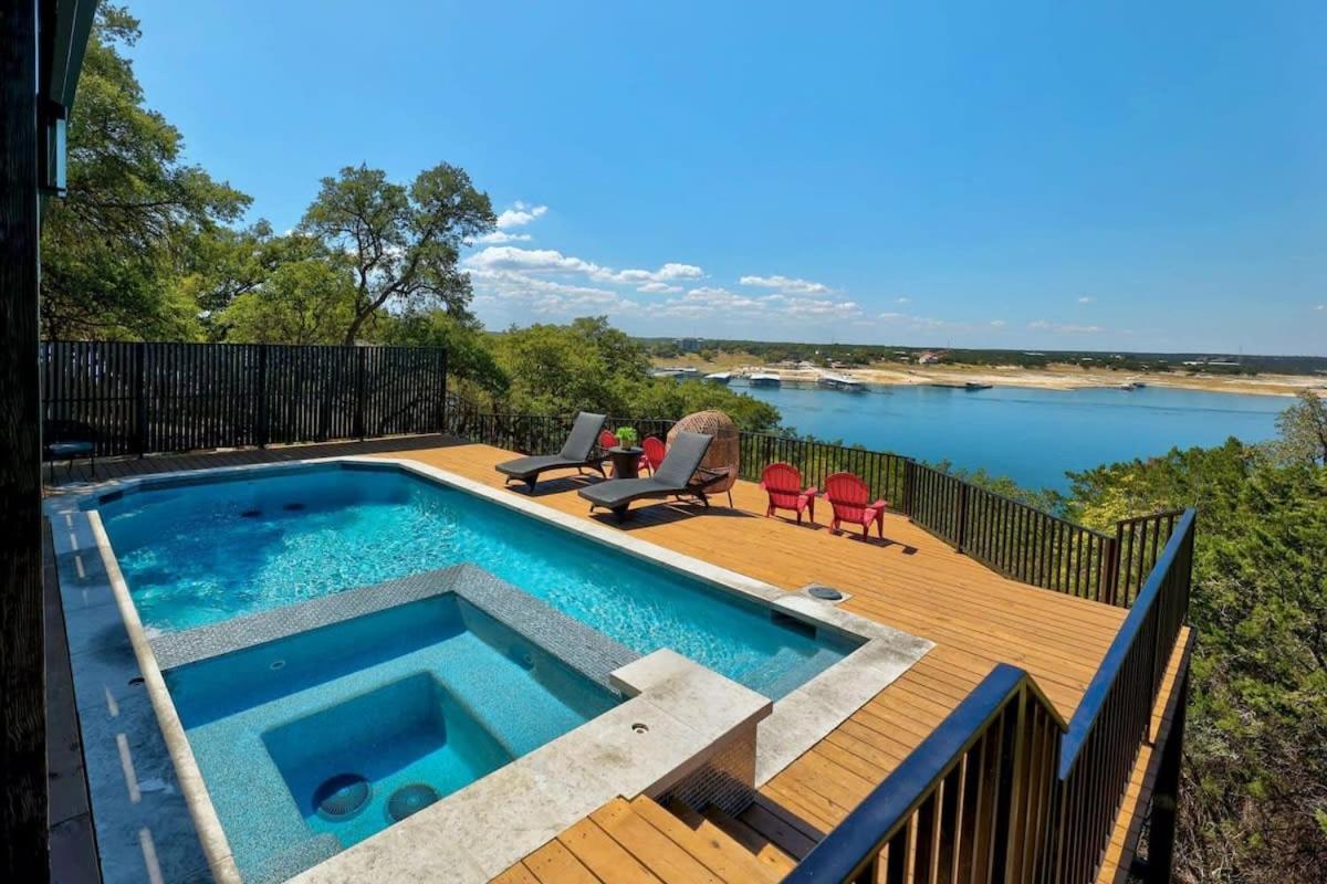 Atlantis On Lake Travis Pool Hot Tub Dock Βίλα Leander Εξωτερικό φωτογραφία